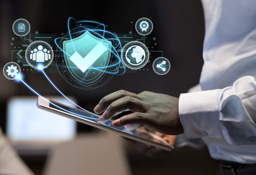 conceito-de-colagem-de-controle-de-qualidade-padrao