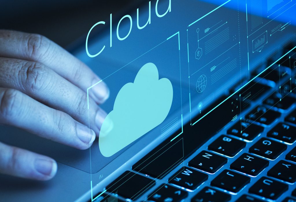 Woman scrolling on a laptop Woman scrolling on a laptop